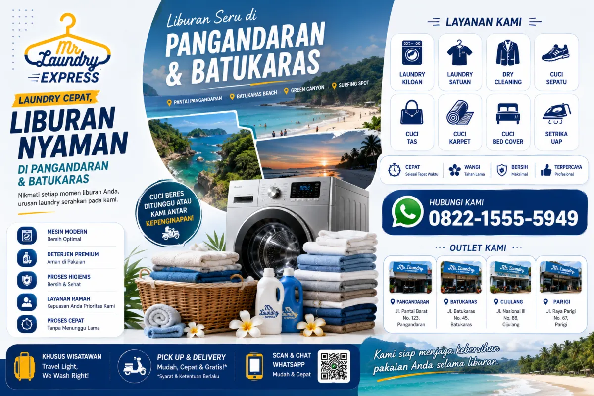 Cuci Praktis Tanpa Ribet, Laundry Antar Jemput Mr Laundry Siap Datang ke Lokasi Anda