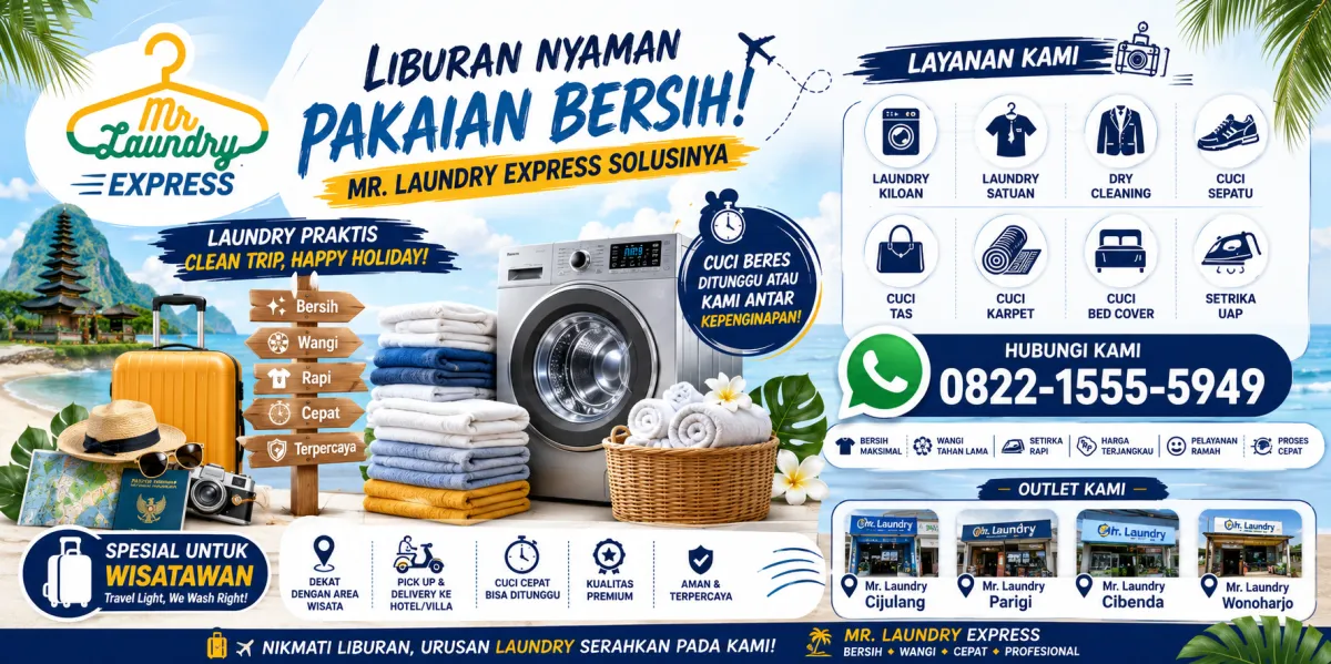 Nikmati Kemudahan Laundry Antar Jemput di Pangandaran dan Batukaras Bersama Mr Laundry